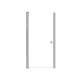 SMLSD337006C-BS Lydia 33-in x 70-in Pivot Shower Door With 1/4-in Clear Glass And Double-Sided Knobs, Brushed Stainless