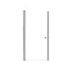 SMLSD347006C-BS Lydia 34-in x 70-in Pivot Shower Door With 1/4-in Clear Glass And Double-Sided Knobs, Brushed Stainless