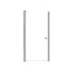 SMLSD347006C-BS Lydia 34-in x 70-in Pivot Shower Door With 1/4-in Clear Glass And Double-Sided Knobs, Brushed Stainless