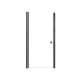 SMLSD347006C-MB Lydia 34-in x 70-in Pivot Shower Door With 1/4-in Clear Glass And Double-Sided Knobs, Matte Black
