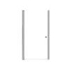 SMLSD357006C-BS Lydia 35-in x 70-in Pivot Shower Door With 1/4-in Clear Glass And Double-Sided Knobs, Brushed Stainless