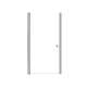 SMLSD357006C-BS Lydia 35-in x 70-in Pivot Shower Door With 1/4-in Clear Glass And Double-Sided Knobs, Brushed Stainless