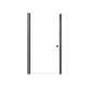 SMLSD357006C-MB Lydia 35-in x 70-in Pivot Shower Door With 1/4-in Clear Glass And Double-Sided Knobs, Matte Black