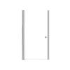 SMLSD367006C-BS Lydia 36-in x 70-in Pivot Shower Door With 1/4-in Clear Glass And Double-Sided Knobs, Brushed Stainless