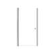 SMLSD367006C-BS Lydia 36-in x 70-in Pivot Shower Door With 1/4-in Clear Glass And Double-Sided Knobs, Brushed Stainless