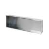 SMLSTH1414-BS14-in x 4-in x 14-in Recessed Stainless Steel Horizontal Shower Storage Pod, Brushed Stainless