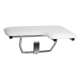 SMLTSSS3223L-NW 32-in x 23-in L-Shaped Transfer Style Left-Hand Shower Seat With White Vinyl Cushion