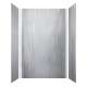 SMLWK603696-186 Luxura 60-in x 36-in x 96-in Glue to Wall 3-Piece Shower Wall Kit, Iceberg Grey