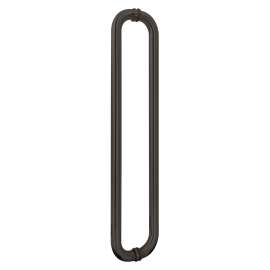 SMMH-BND-D-C-MB Contour 20-in Barn/Pivot Shower Door Double Sided Handles, Matte Black