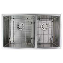 Monterey Stainless Steel 32-in Undermount Kitchen Sink with Taper - Available in Multiple Gauges - SMMUDOT321910