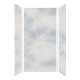 SMMWK483696-50 Monterey 48-in x 36-in x 96-in Glue to Wall 3-Piece Shower Wall Kit, Moonstone (4-in x 8-in Subway Tile Pattern)