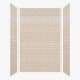 SMMWKD603696-28-HO Monterey 60-in x 36-in x 96-in Shower Wall Kit With Hexagon Off-White Deco Strip, Butternut (4-in x 8-in Subway Tile Pattern)