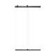 SMBRP488008C-MB Brevity 48-in x 80-in By-Pass Shower Door With 5/16-in Clear Glass And Without Handles, Matte Black