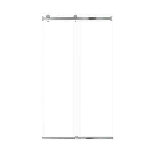 SMBRP488008C-PC Brevity 48-in x 80-in By-Pass Shower Door With 5/16-in Clear Glass And Without Handles, Polished Chrome