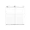 SMBRP606208F-PC Brevity 60-in x 62-in By-Pass Bathtub Door With 5/16-in Pattern Frost Glass And Without Handles, Polished Chrome