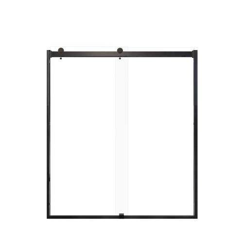 SMBRP607008C-MB Brevity 60-in x 70-in By-Pass Shower Door With 5/16-in Clear Glass And Without Handles, Matte Black