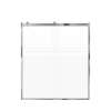 SMBRP607008F-PC Brevity 60-in x 70-in By-Pass Shower Door With 5/16-in Pattern Frost Glass And Without Handles, Polished Chrome