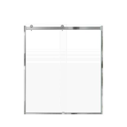 SMBRP607008F-PC Brevity 60-in x 70-in By-Pass Shower Door With 5/16-in Pattern Frost Glass And Without Handles, Polished Chrome