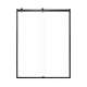 SMBRP608008C-MB Brevity 60-in x 80-in By-Pass Shower Door With 5/16-in Clear Glass And Without Handles, Matte Black