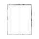 SMBRP608008C-PC Brevity 60-in x 80-in By-Pass Shower Door With 5/16-in Clear Glass And Without Handles, Polished Chrome