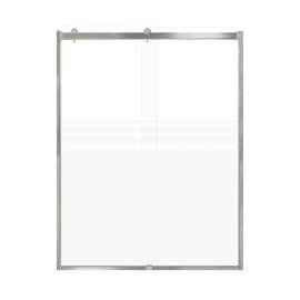 SMBRP608008F-M Brevity 60-in x 80-in By-Pass Shower Door With 5/16-in Pattern Frost Glass And Without Handles, Master