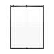 SMBRP608008F-MB Brevity 60-in x 80-in By-Pass Shower Door With 5/16-in Pattern Frost Glass And Without Handles, Matte Black