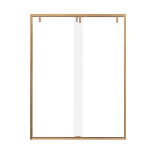 SMEBPT608010C-CB Eye Drop 60-in x 80-in By-Pass Shower Door With 3/8-in Clear Glass And Without Handles, Champagne Bronze