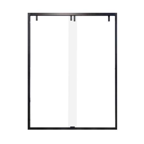 SMEBPT608010C-MB Eye Drop 60-in x 80-in By-Pass Shower Door With 3/8-in Clear Glass And Without Handles, Matte Black