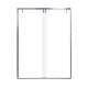 SMEBPT608010C-PC Eye Drop 60-in x 80-in By-Pass Shower Door With 3/8-in Clear Glass And Without Handles, Polished Chrome