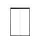 SMFBPT487008C-MB Franklin 47-in x 70-in By-Pass Shower Door With 5/16-in Clear Glass And Without Handles, Matte Black