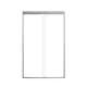 SMFBPT487608C-BS Franklin 47-in x 76-in By-Pass Shower Door With 5/16-in Clear Glass And Without Handles, Brushed Stainless
