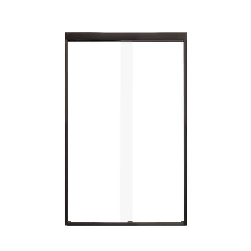 SMFBPT487608C-MB Franklin 47-in x 76-in By-Pass Shower Door With 5/16-in Clear Glass And Without Handles, Matte Black
