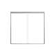 SMFBPT605808C-BS Franklin 59-in x 58-in By-Pass Bathtub Door With 5/16-in Clear Glass And Without Handles, Brushed Stainless