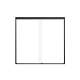 SMFBPT605808C-MB Franklin 59-in x 58-in By-Pass Bathtub Door With 5/16-in Clear Glass And Without Handles, Matte Black