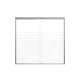 SMFBPT605808F-BS Franklin 59-in x 58-in By-Pass Bathtub Door With 5/16-in Frost Glass And Without Handles, Brushed Stainless