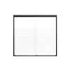 SMFBPT605808F-MB Franklin 59-in x 58-in By-Pass Bathtub Door With 5/16-in Frost Glass And Without Handles, Matte Black