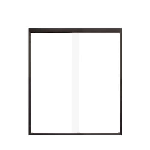 SMFBPT607008C-MB Franklin 59-in x 70-in By-Pass Shower Door With 5/16-in Clear Glass And Without Handles, Matte Black
