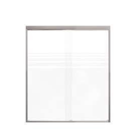 SMFBPT607008F-M Franklin 59-in x 70-in By-Pass Shower Door With 5/16-in Frost Glass And Without Handles, Master