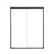 SMFBPT607608C-MB Franklin 59-in x 76-in By-Pass Shower Door With 5/16-in Clear Glass And Without Handles, Matte Black