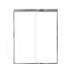 SMFBPT607608C-PC Franklin 59-in x 76-in By-Pass Shower Door With 5/16-in Clear Glass And Without Handles, Polished Chrome