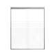 SMFBPT607608F-BS Franklin 59-in x 76-in By-Pass Shower Door With 5/16-in Frost Glass And Without Handles, Brushed Stainless