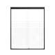 SMFBPT607608F-MB Franklin 59-in x 76-in By-Pass Shower Door With 5/16-in Frost Glass And Without Handles, Matte Black