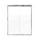 SMFBPT607608F-PC Franklin 59-in x 76-in By-Pass Shower Door With 5/16-in Frost Glass And Without Handles, Polished Chrome