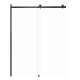 SMMBDT607608C-MB Milan 60-in x 76-in Barn Shower Door With 5/16-in Clear Glass And Without Handles, Matte Black