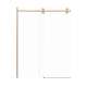 SMTBD608010C-CB Teutonic 59-in x 80-in Barn Shower Door With 3/8-in Clear Glass And Without Handles, Champagne Bronze