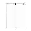 SMTBD608010C-MB Teutonic 59-in x 80-in Barn Shower Door With 3/8-in Clear Glass And Without Handles, Matte Black