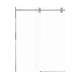 SMTBD608010C-PC Teutonic 59-in x 80-in Barn Shower Door With 3/8-in Clear Glass And Without Handles, Polished Chrome