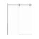 SMTBD608010L-BS Teutonic 59-in x 80-in Barn Shower Door With 3/8-in Low Iron Glass And Without Handles, Brushed Stainless