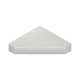 SMNCS1515-50 15-in x 15-in x 3-in Solid Surface Neo-Angle Corner Shower Seat, Moonstone