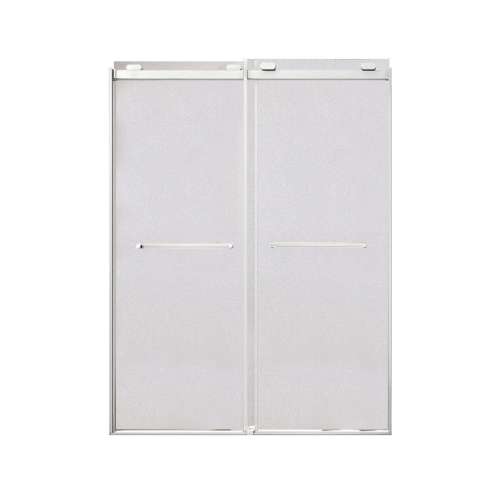 Samuel Müeller SMOBPT608009SP-M Olivia 60-in x 80-in Bypass Shower Door With 11/32-in Silver Sparkling Glass And Royston Handles